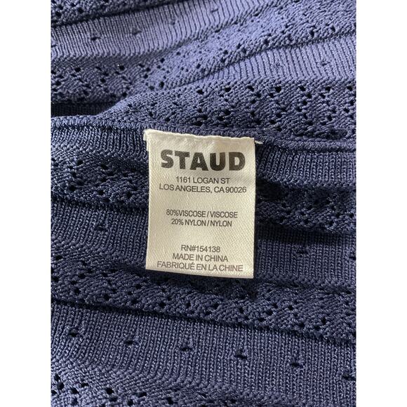 Staud 'Ellen' Blue Viscose Top Size M - Picture 6 of 6